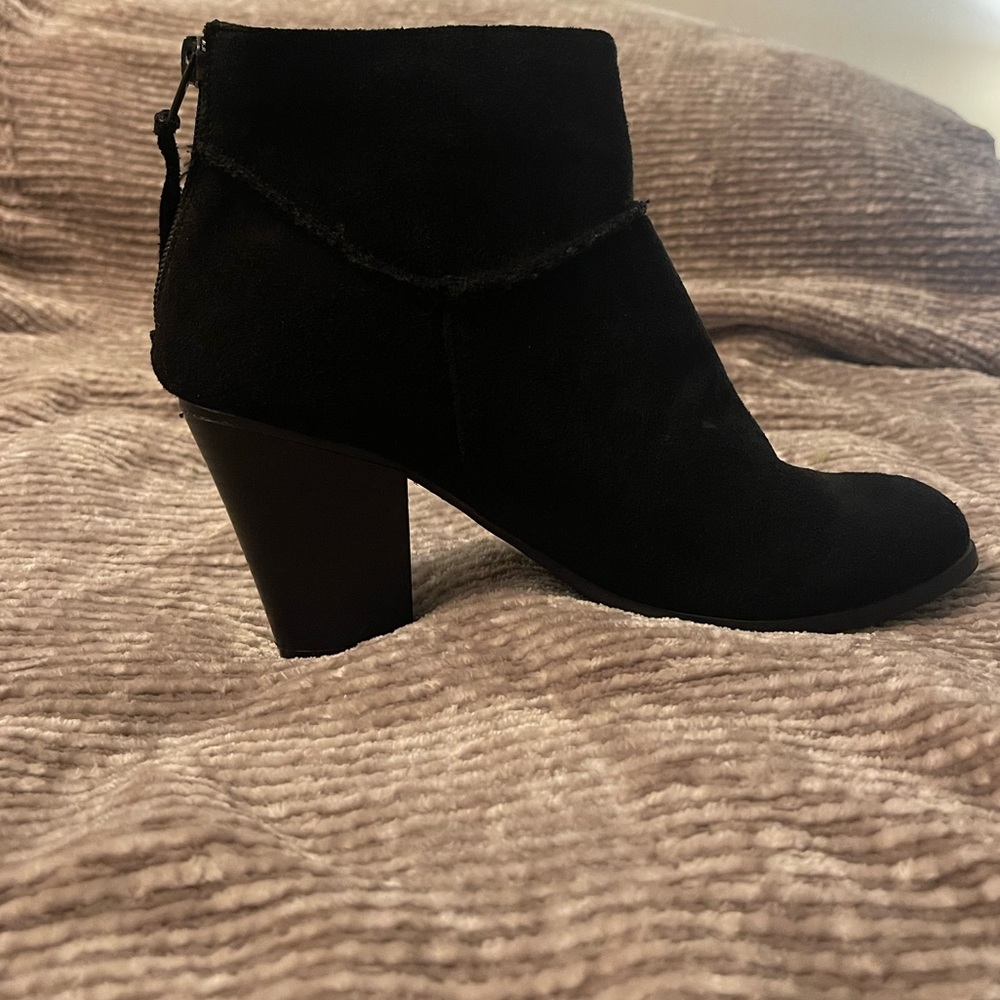 Charlotte Russe Black Booties, Size 7 FITS LIKE 8